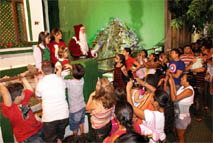 Visitantes na Casa do Papai Noel